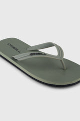 Profile Small Logo Sandals Men - Military Green