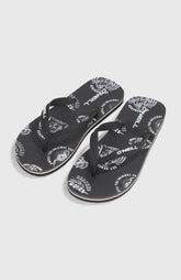 Profile Graphic Sandals Men - Black Mystical