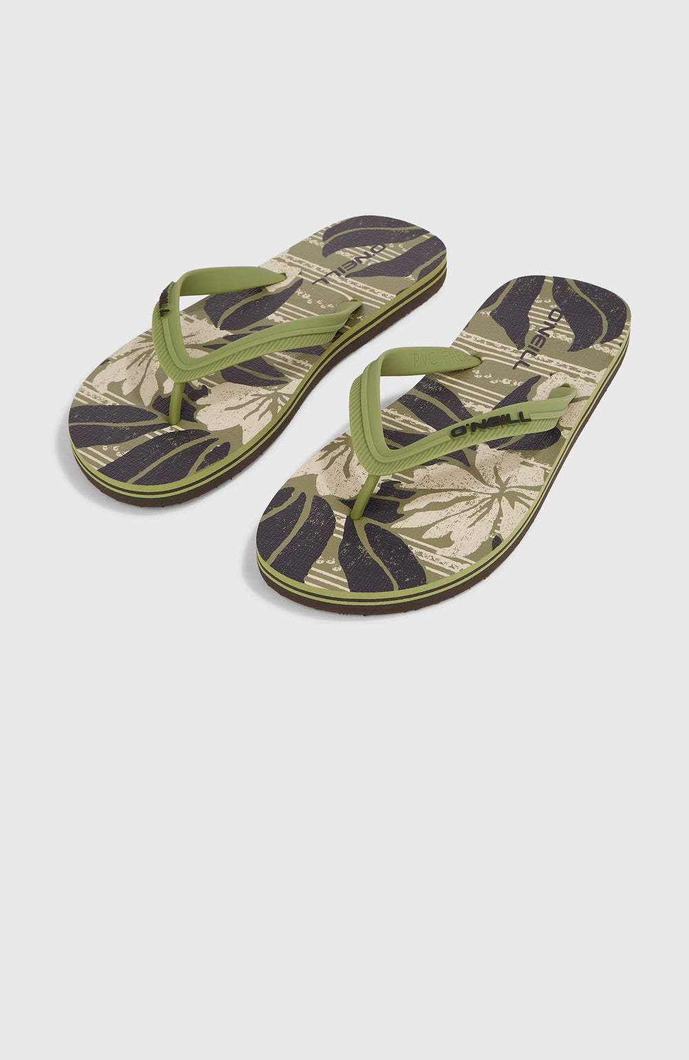 Profile Graphic Sandals Men - Green Dusty Flower