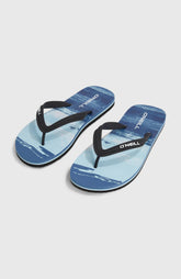 Profile Graphic Sandals Men - Blue Melted Texture