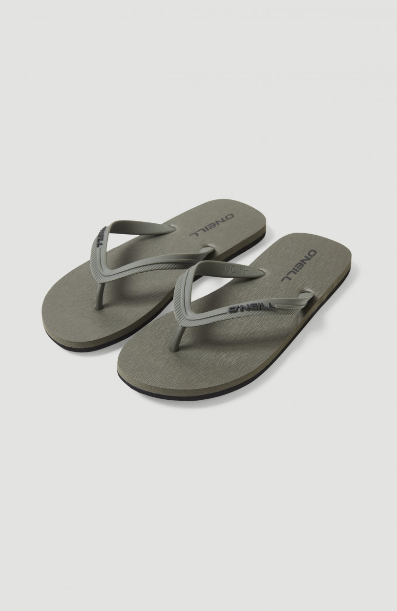 Profile Small Logo Sandals Men - Military Green