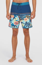 Cruzer Scallop 18'' Boardshorts Men - Indigo Scallop