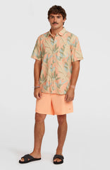 Pocket Print 16'' Swimshorts Men - Funky Peach