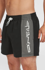 Retro 14'' Swim Shorts Men - Black Out Colour Block