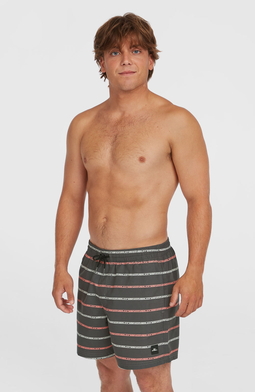 Cali First 15'' Swim Shorts Men - Grey O'Neill Stripe