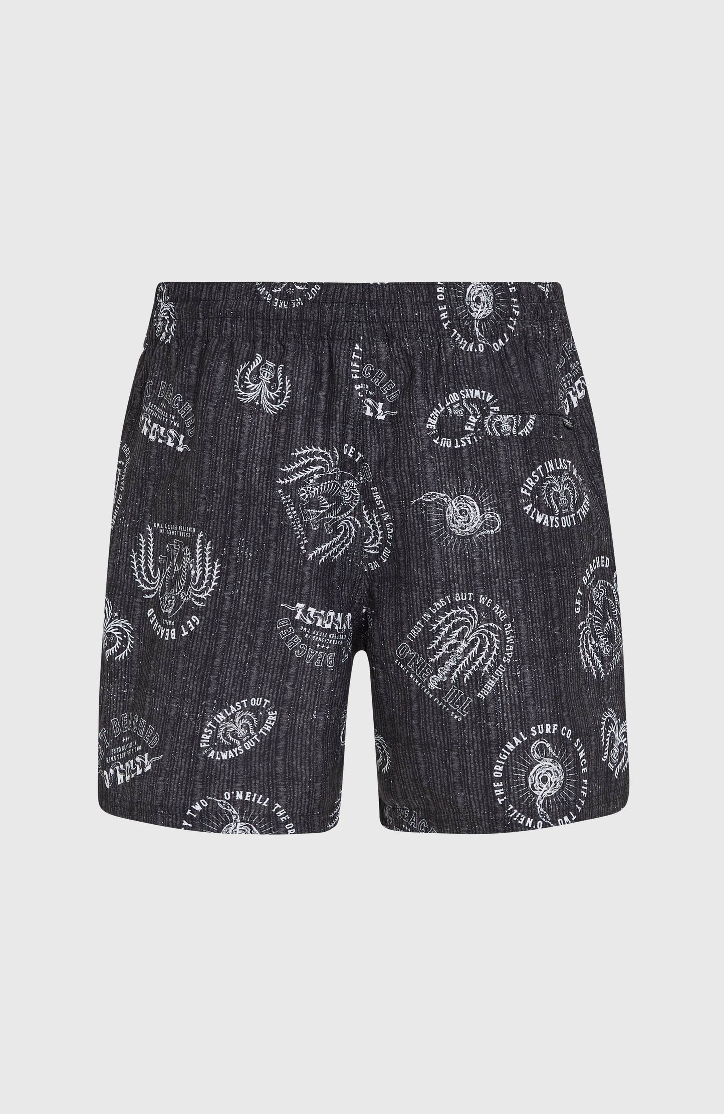 Cali Print 15'' Swim Shorts Men - Black Mystical
