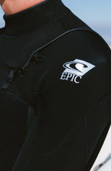 Epic 4/3mm Chest Zip Full Wetsuit Men - A05 BLK/BLK/BLK