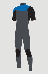 O'Neill Men Hammer 2mm Chest Zip Short Sleeve Full Wetsuit Men – O'Neill Men - Grey