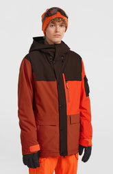 FWC'Peak Pro Snow Jacket Men - Bonfire Colour Block