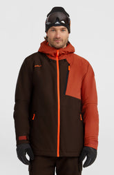 FWC'Cruz Block Snow Jacket Men - Coffee Bean Colour Block