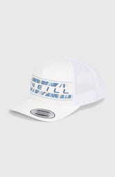 Flower Trucker Cap Men - Snow White
