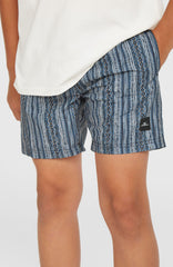 Cali 14'' Swim Shorts Kids - Blue Pressed Lines