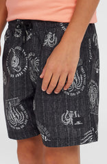 Cali 14'' Swim Shorts Kids - Black Mystical