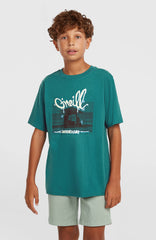 Slub Graphic T-Shirt Kids - Botanical Heat
