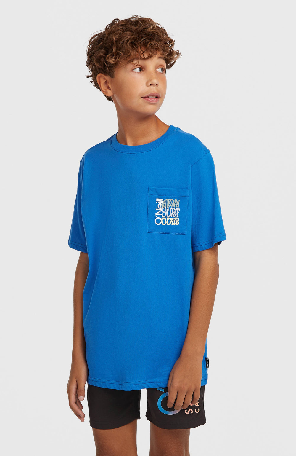 Chest Pocket T-Shirt Kids - Mediterranean Blue