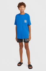 Chest Pocket T-Shirt Kids - Mediterranean Blue
