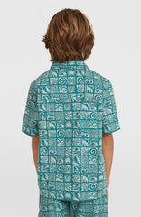 Print Shirt Kids - Blue Bricks