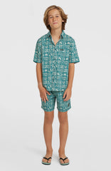 Print Shirt Kids - Blue Bricks
