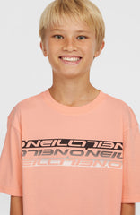 Stripe T-Shirt Kids - Coral Pop