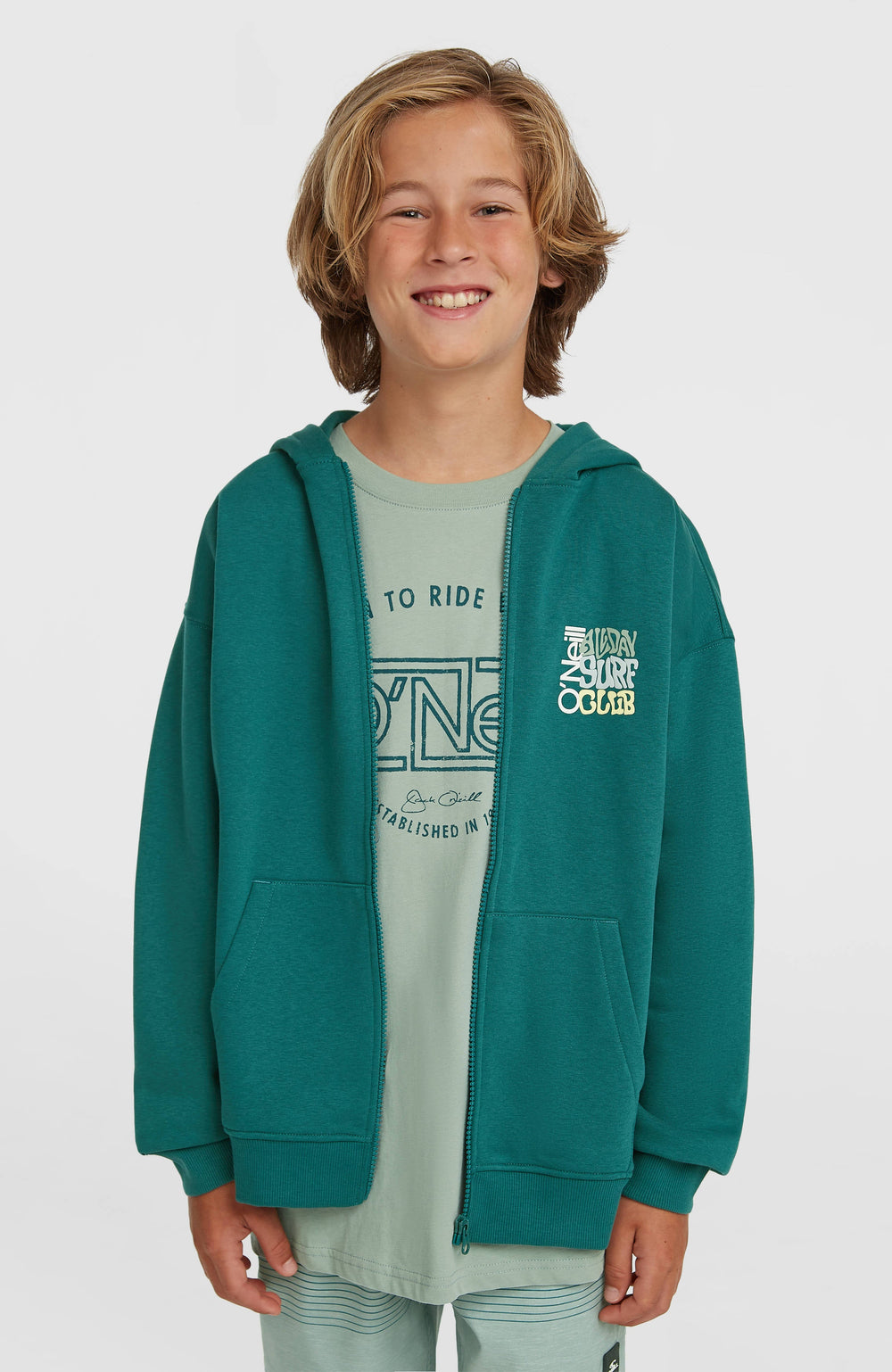 Graphic Full-Zip Hoodie Kids - Botanical Heat