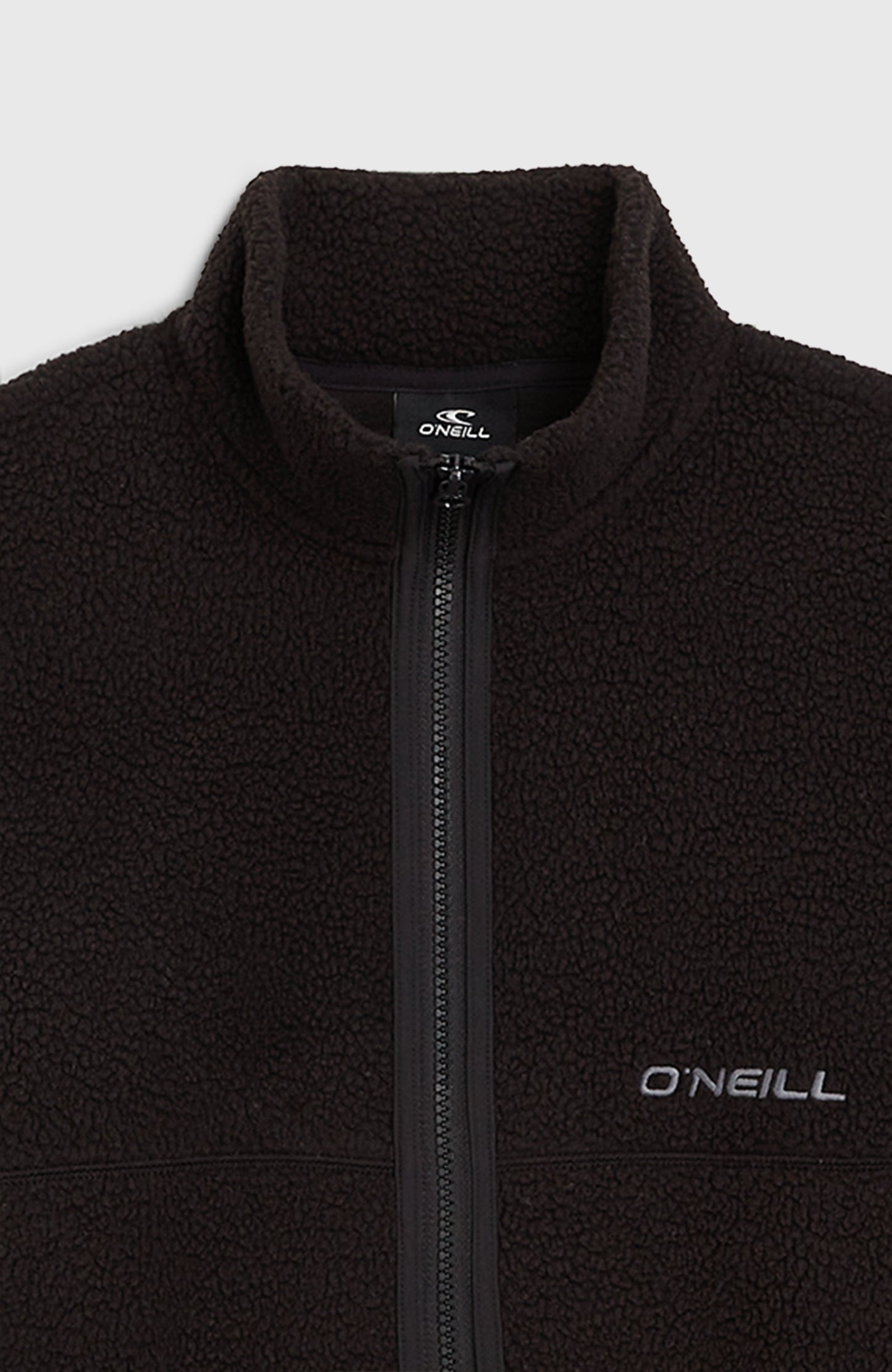 High-Pile Full-Zip Fleece Kids - Black Out
