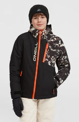 FWC'Cruz Block Snow Jacket Kids - Black/Beige Quarry