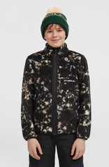High-Pile Full-Zip Fleece Kids - Black/Beige Quarry