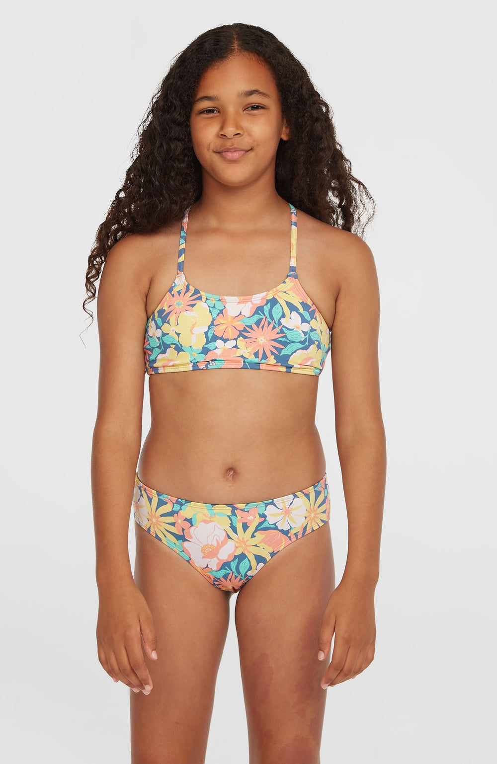 Essentials Bralette Bikini Set Kids - Blue Santa Monica