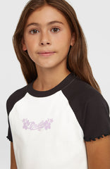 O'Neill Colour-Block Rib T-Shirt Kids - Snow White Colour Block