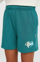 Essentials Script Sweatshorts Kids - Botanical Heat