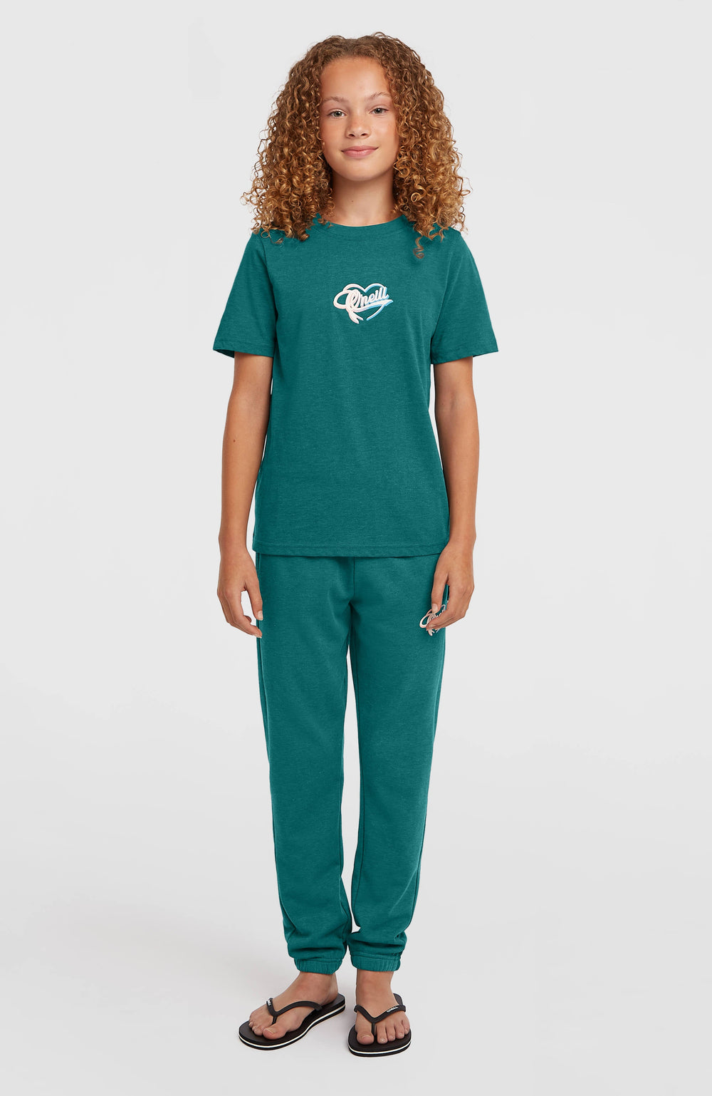 Essentials Script Sweatpants Kids - Botanical Heat