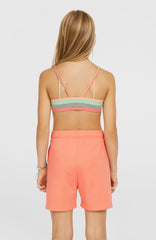 Heart Sweatshorts Kids - Coral Pink