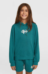 Essentials Script Hoodie Kids - Botanical Heat