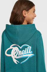 Essentials Script Hoodie Kids - Botanical Heat