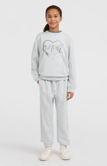 Essentials Crew Sweatshirt Kids - White Melange