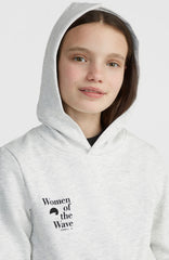 Women of the Wave Hoodie Kids - White Melange