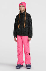 High-Pile Full-Zip Fleece Kids - Black Animalica