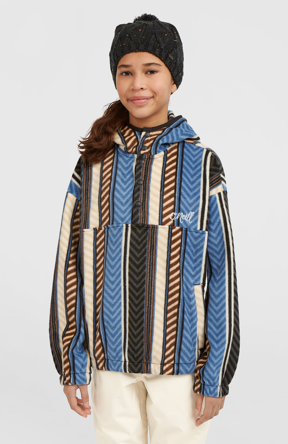 Superfleece Half-Zip Hoodie Kids - Blue Vintage O'Neill Stripe