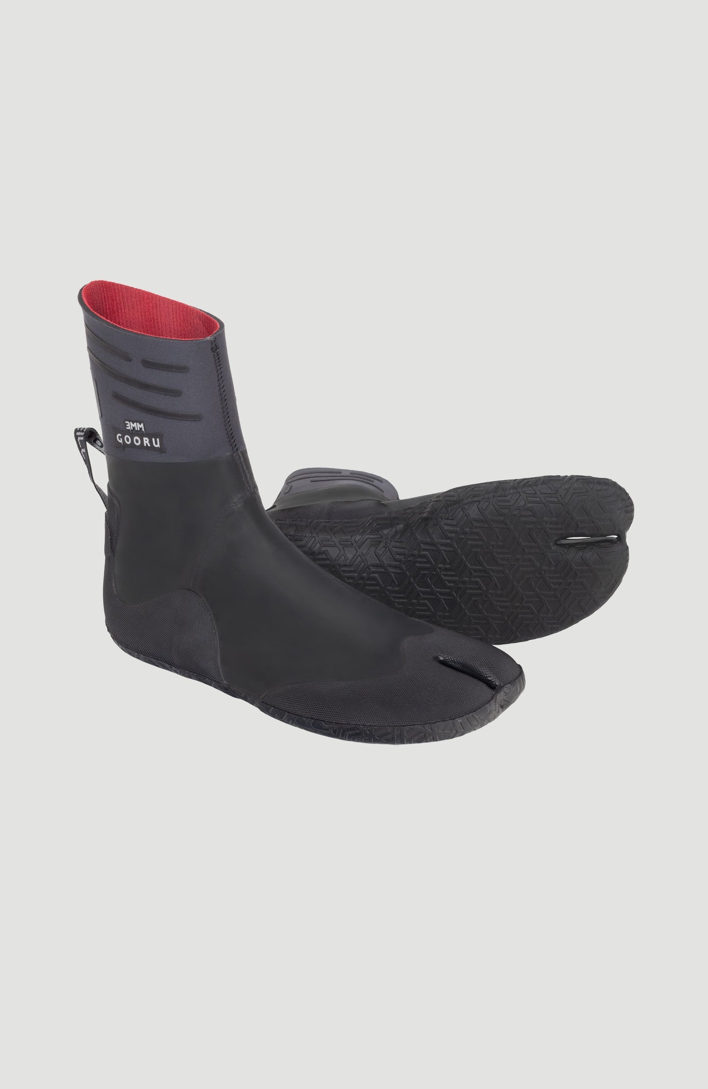 Gooru Dipped 3mm Split Toe Boot Wetsuits - SMOKE/BLACK