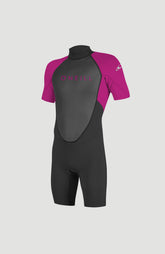 O'Neill Reactor-2 2mm Back Zip Shortsleeve Spring Wetsuit Youth – O'Neill Wetsuits - BLK/BERRY