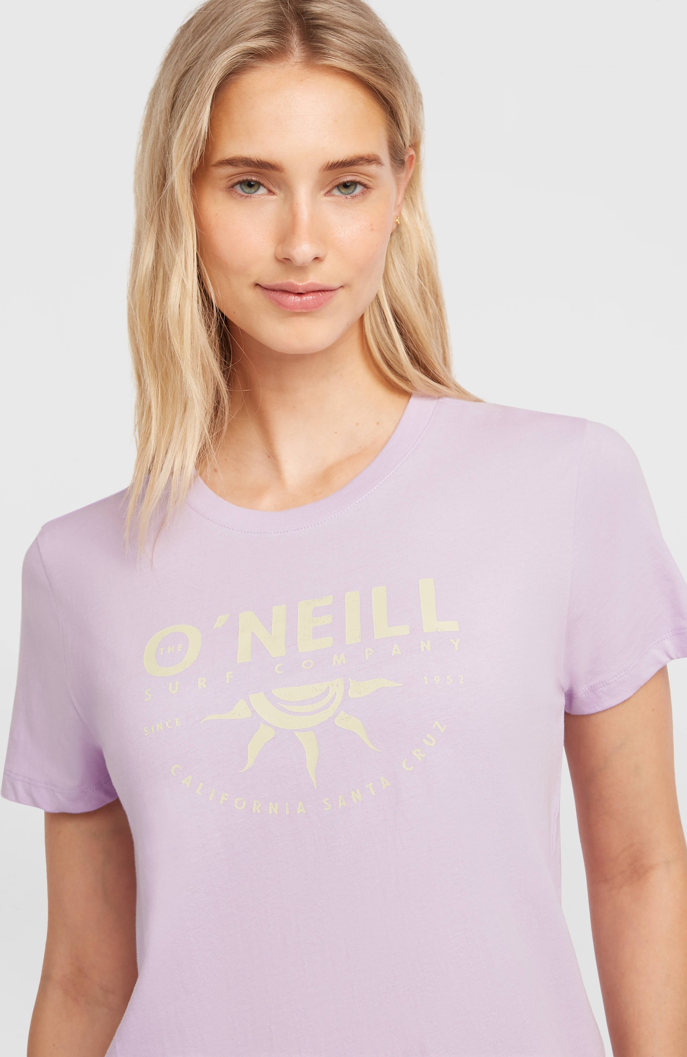 Front Print T-Shirt Women - Pale Lavender