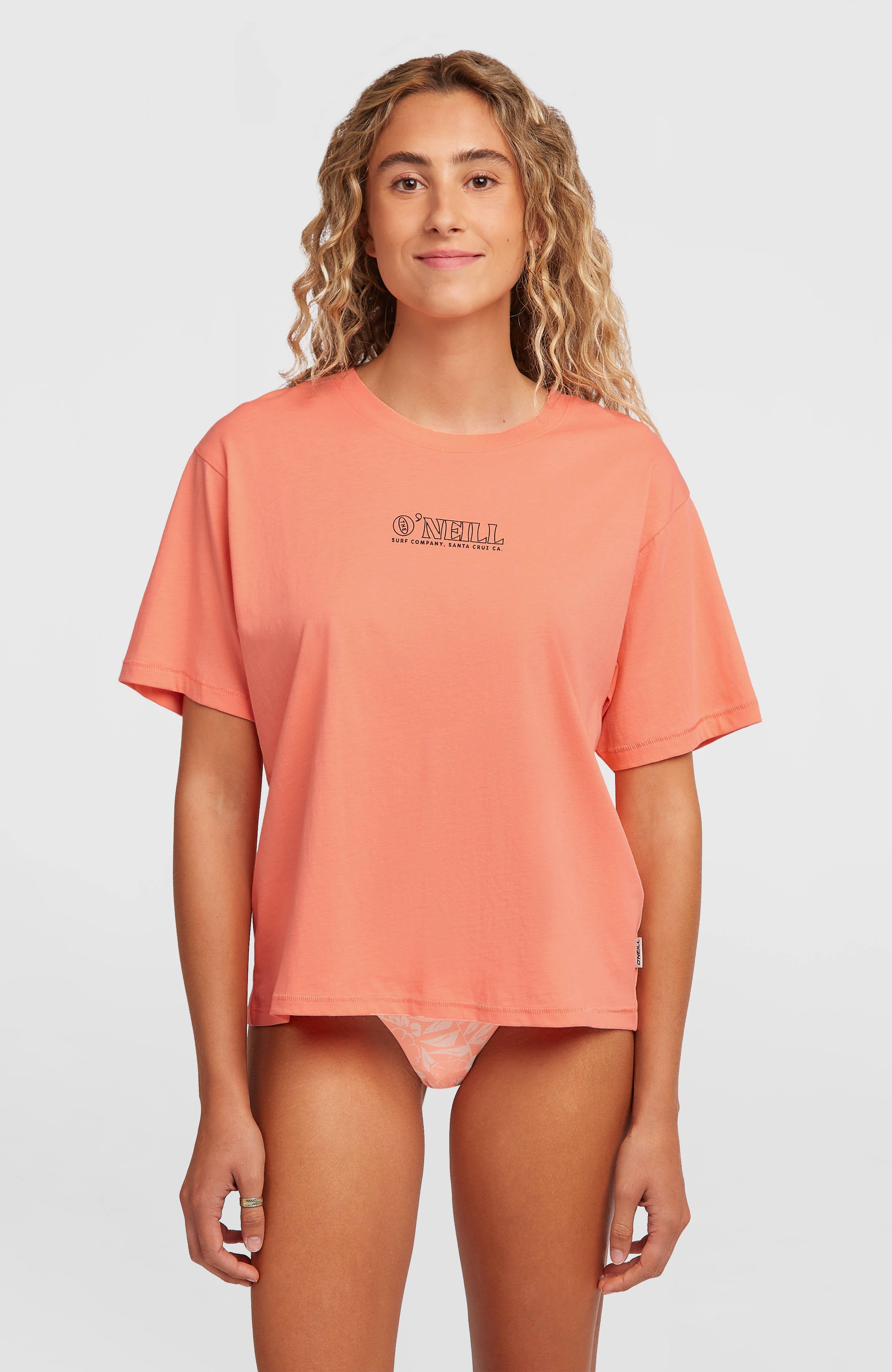 O’Neill Boxy Back Print T-Shirt Women - Funky Peach