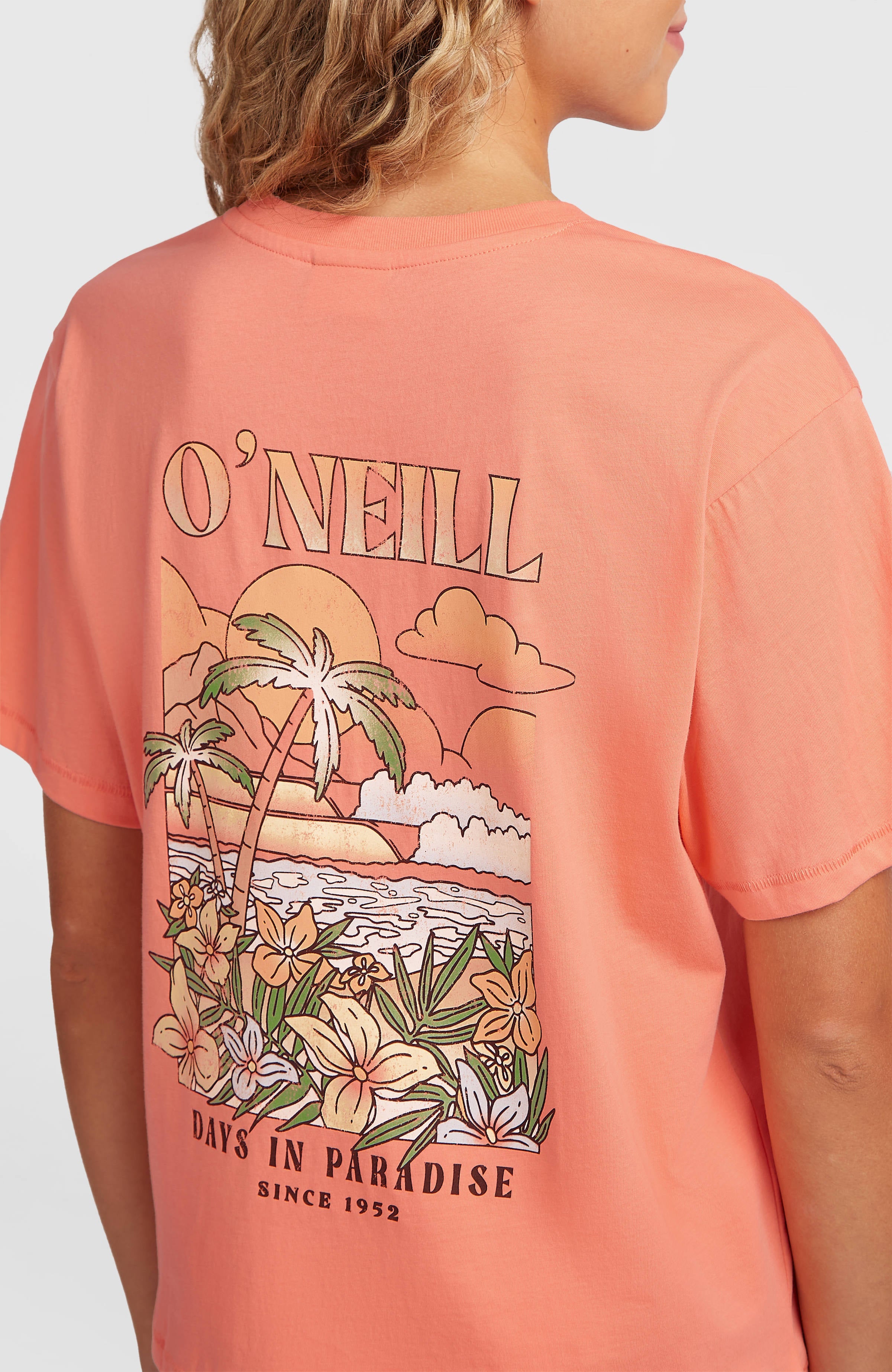 O’Neill Boxy Back Print T-Shirt Women - Funky Peach
