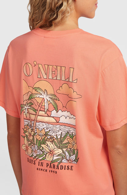 O’Neill Boxy Back Print T-Shirt Women - Funky Peach