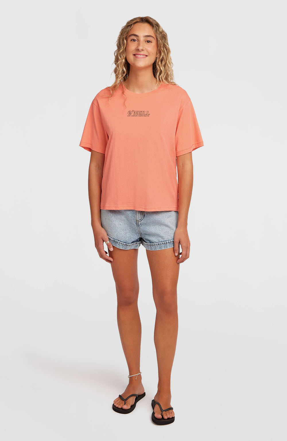 O’Neill Boxy Back Print T-Shirt Women - Funky Peach