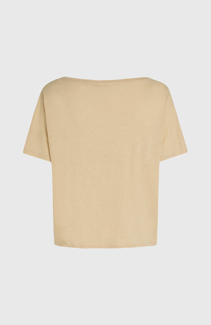 Essentials O'Neill Script Scoop Neck T-Shirt Women - Cocoa Sand