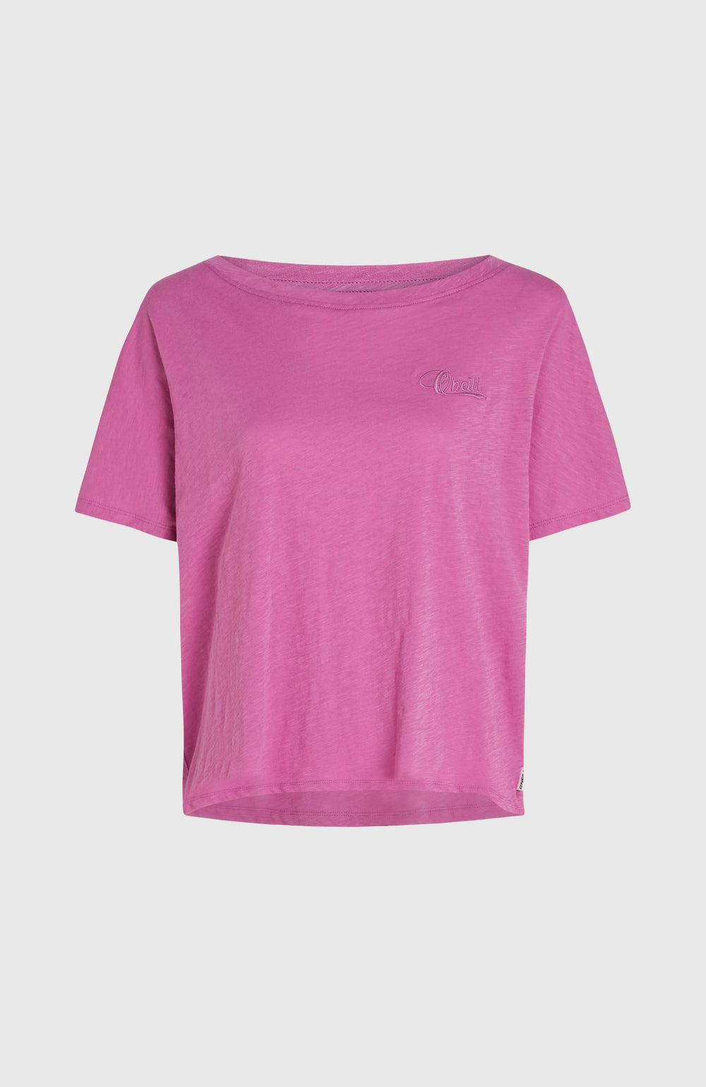 Essentials O'Neill Script Scoop Neck T-Shirt Women - Electric Fuschia
