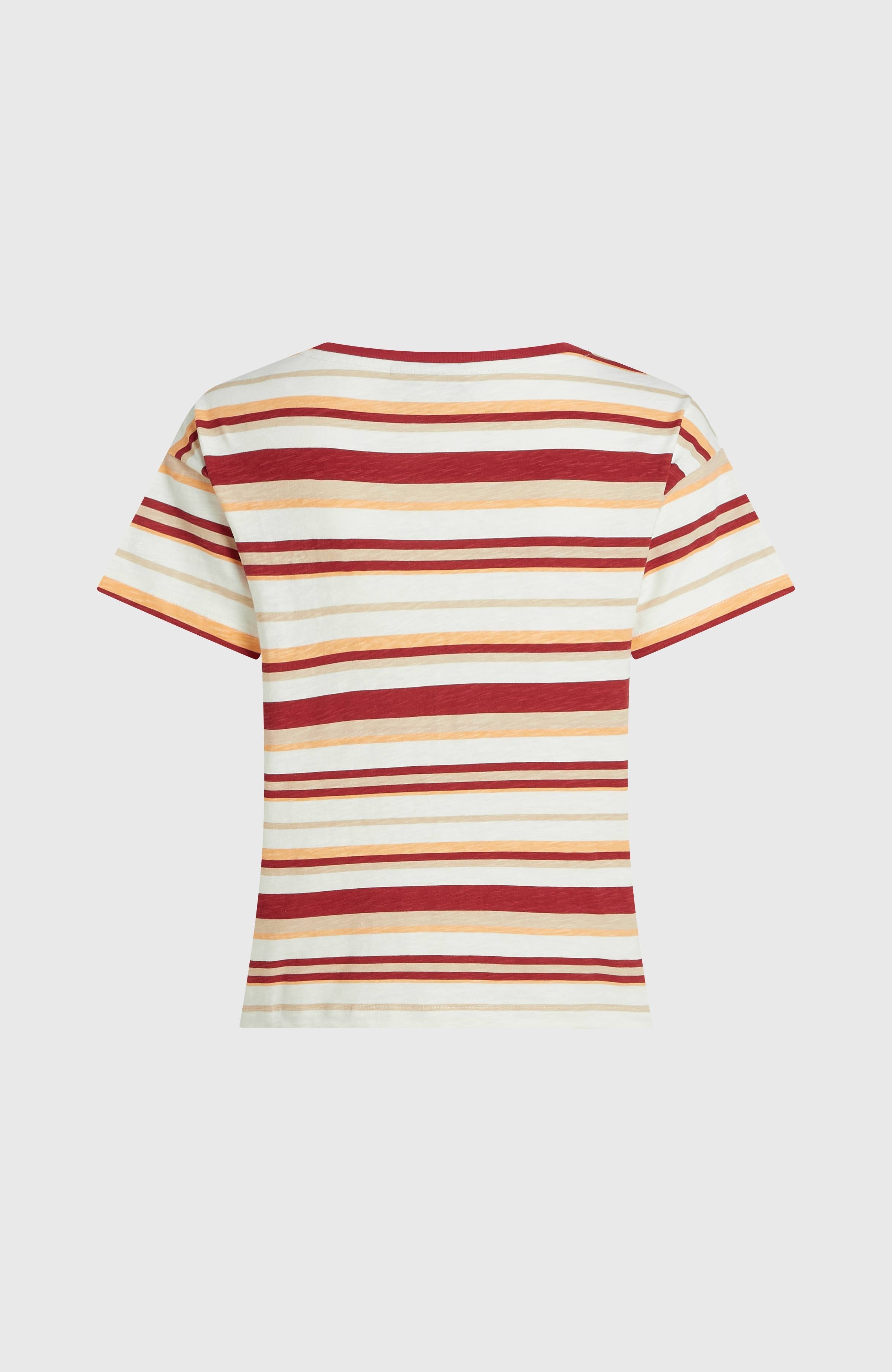 O'Riginals Boxy Stripe T-Shirt Women - Beige Originals tee stripe