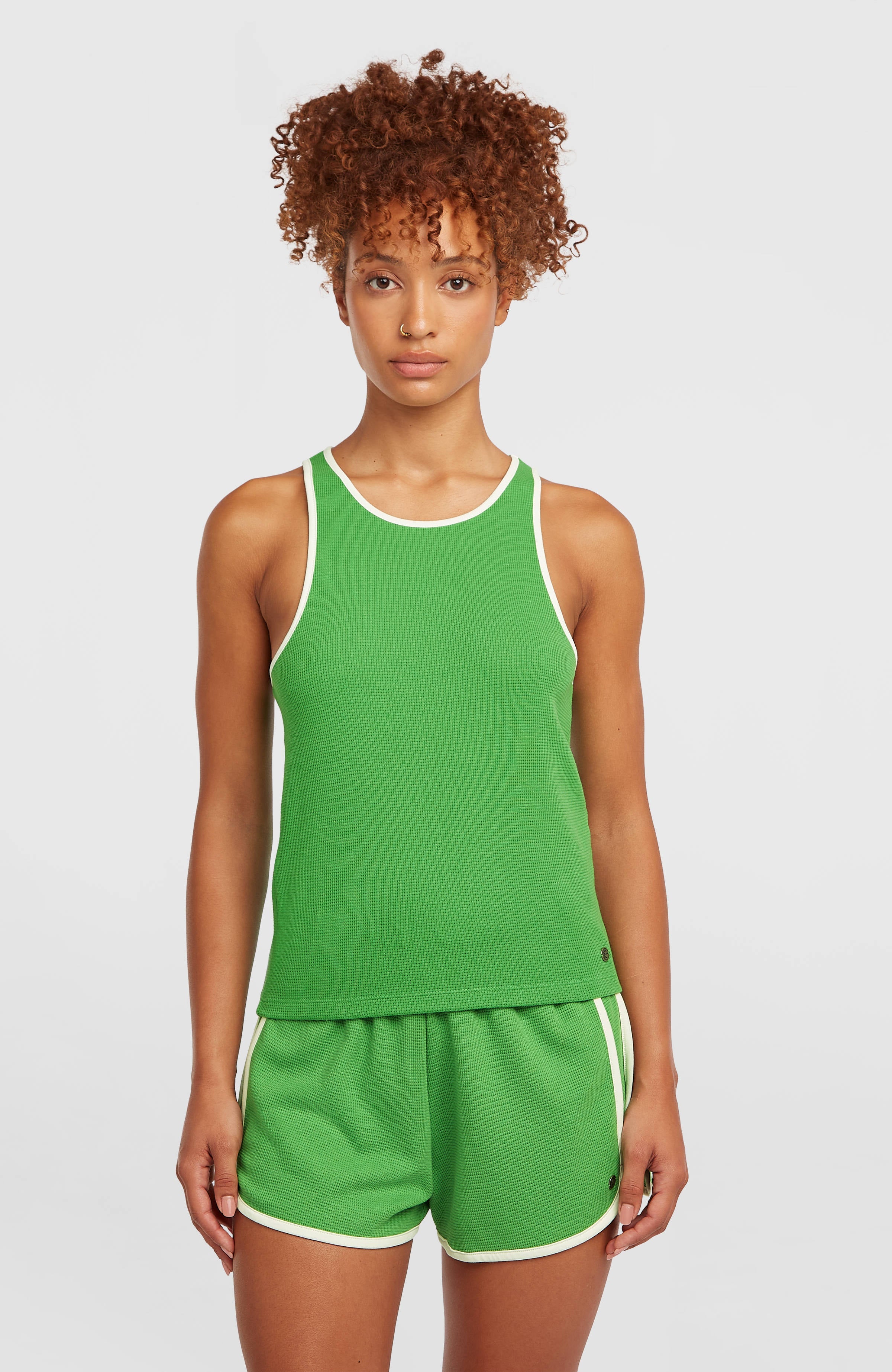 O'Riginals Waffle Tank Top Women - Grass