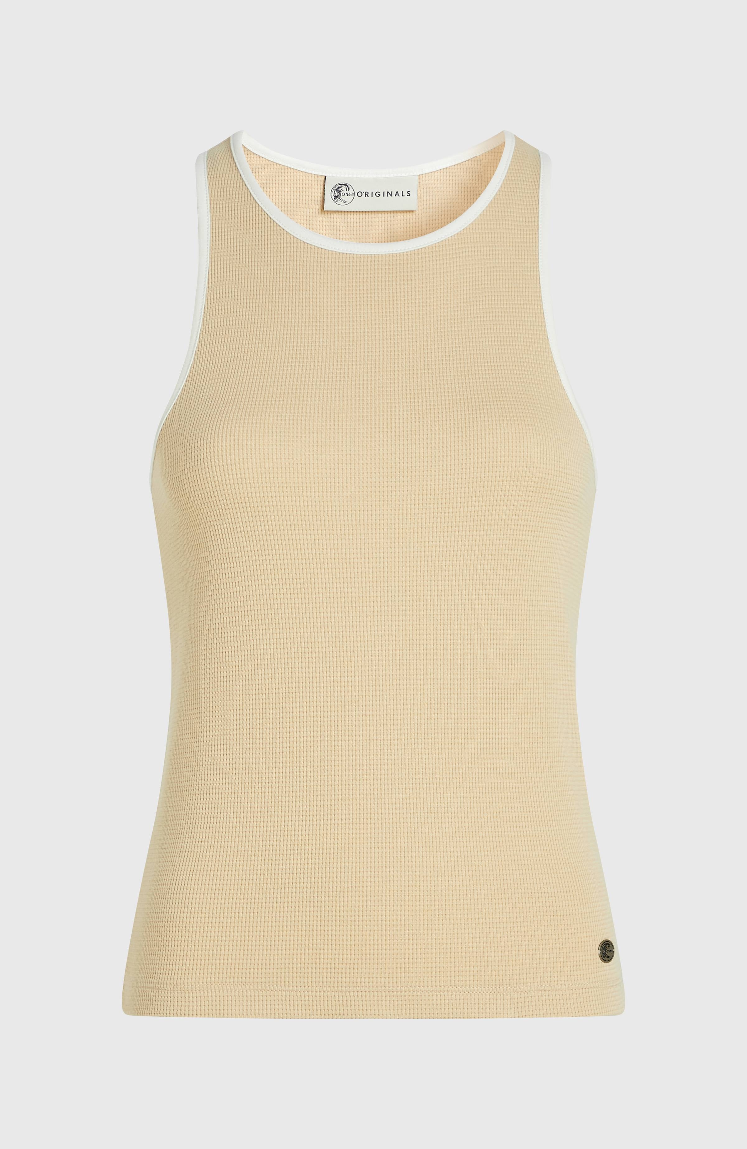 O'Riginals Waffle Tank Top Women - Cocoa Sand